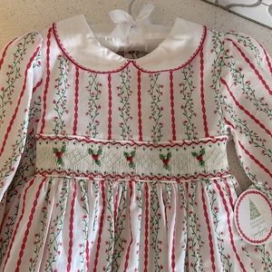 🎄*NEW with tags* Smocked Edgehill Collection Christmas Dress
